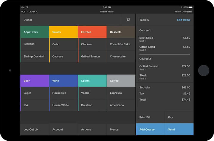 Start your kiosk system with square